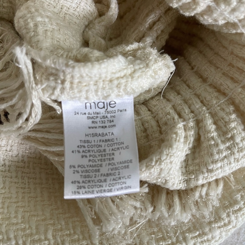 Maje dress cream/white